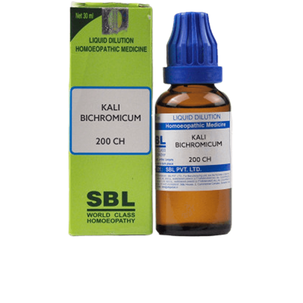 Picture of SBL Homeopathy Kali Bichromicum Dilution - 30 ml