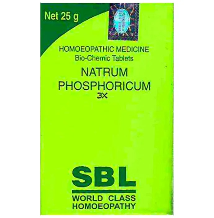 Picture of SBL Homeopathy Natrum Phosphoricum Biochemic Tablets