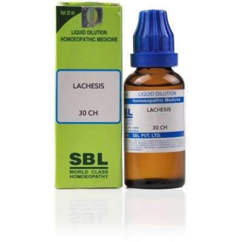 Show details for SBL Homeopathy Lachesis Dilution - 30 ml Picture of SBL Homeopathy Lachesis Dilution - 30 ml