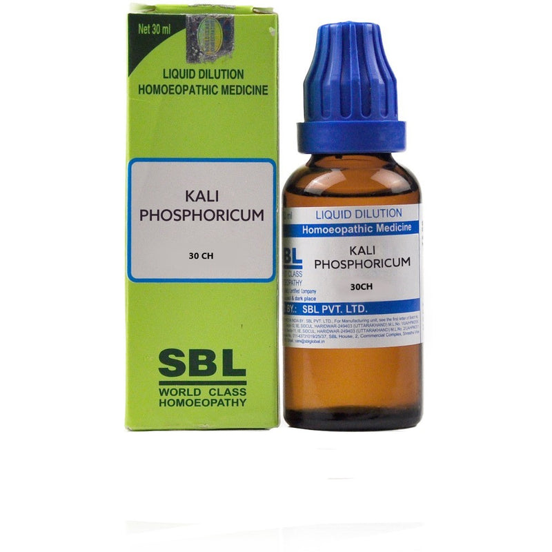 Show details for SBL Homeopathy Kali Phosphoricum Dilution - 30 ml Picture of SBL Homeopathy Kali Phosphoricum Dilution - 30 ml
