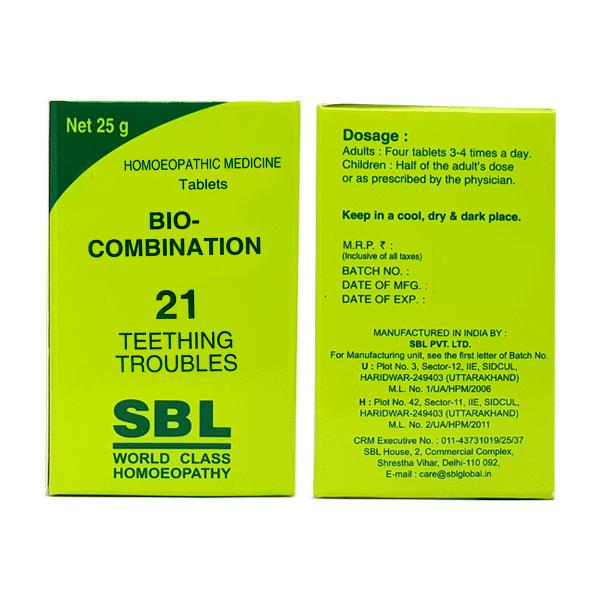 Picture of SBL Homeopathy Bio-Combination 21 Tablets