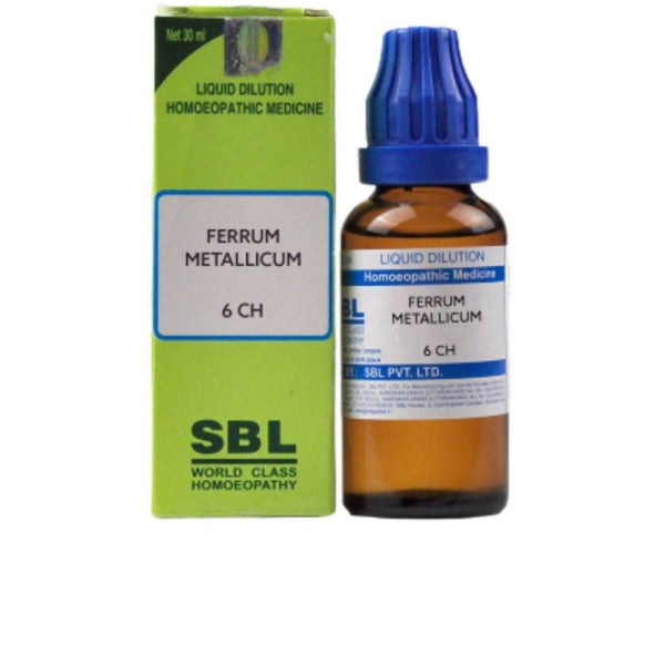 Show details for SBL Homeopathy Ferrum Metallicum Dilution - 30 ml Picture of SBL Homeopathy Ferrum Metallicum Dilution - 30 ml