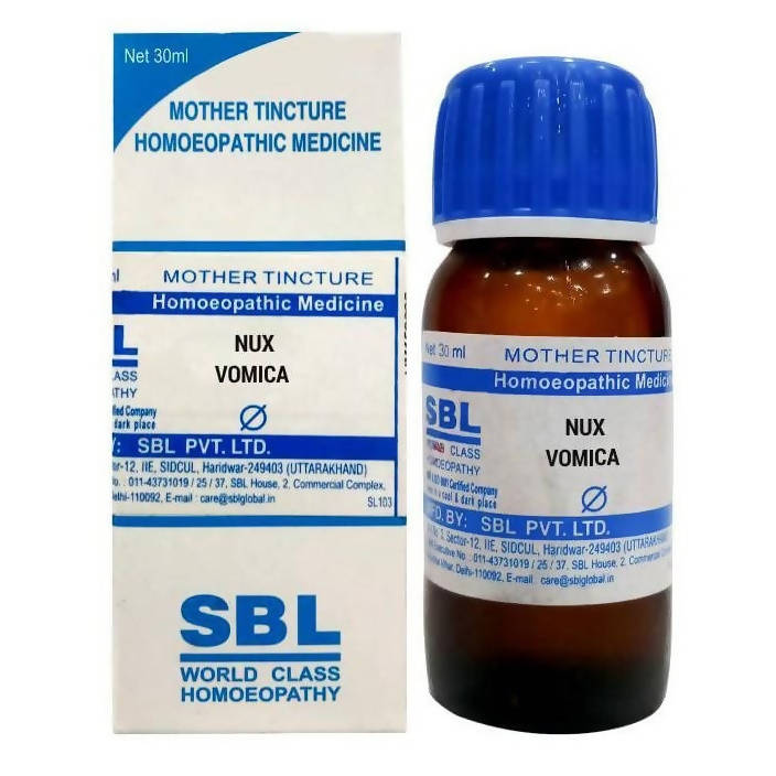 Show details for SBL Homeopathy Nux Vomica Mother Tincture Q - 30 ml Picture of SBL Homeopathy Nux Vomica Mother Tincture Q - 30 ml