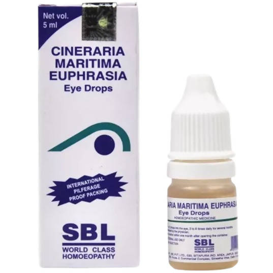 Show details for SBL Homeopathy Cineraria Maritima Euphrasia Eye Drops Picture of SBL Homeopathy Cineraria Maritima Euphrasia Eye Drops