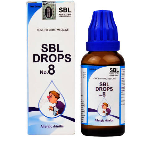 Picture of SBL Homeopathy Drops No. 8 Allergic Rhinitis - 30 ML