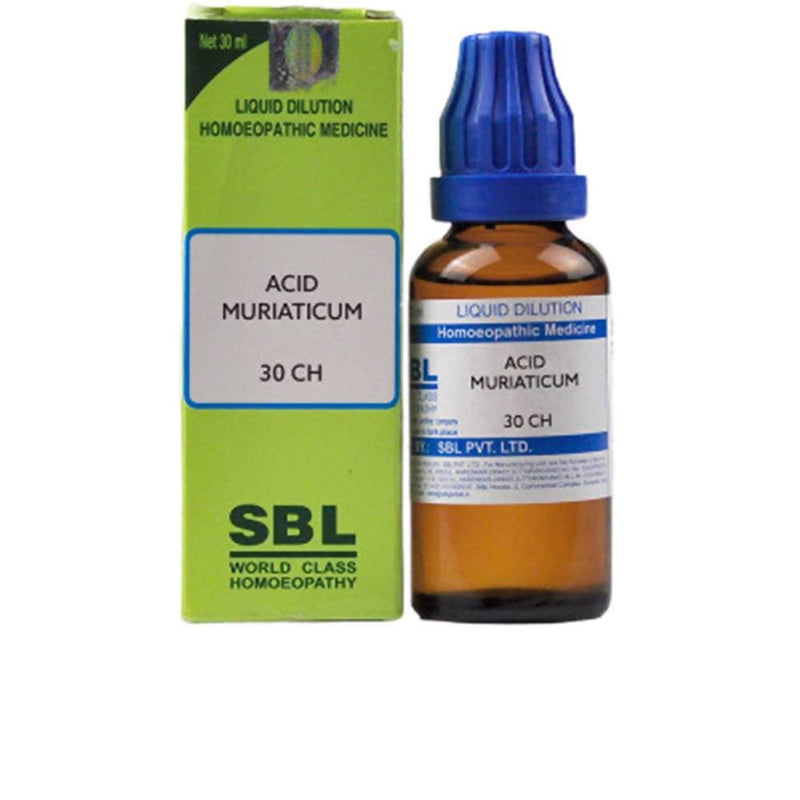 Show details for SBL Homeopathy Acid Muriaticum Dilution - 30 ml Picture of SBL Homeopathy Acid Muriaticum Dilution - 30 ml