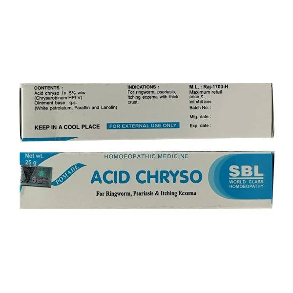 Picture of SBL Homeopathy Acid Chryso Ointment - 25 GM