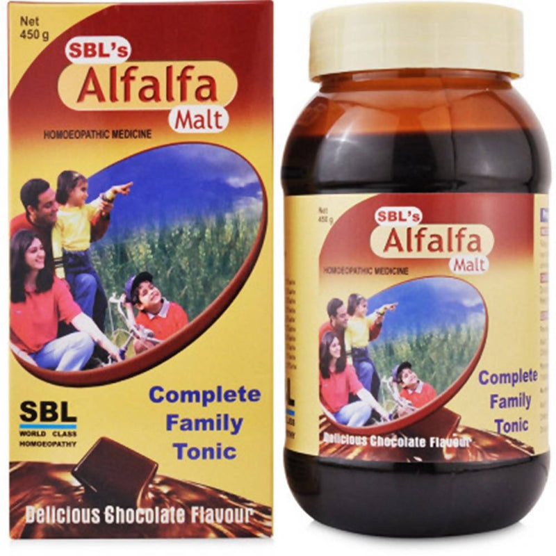 Picture of SBL Homeopathy Alfalfa Malt - Chocolate Flavour - 450 GM