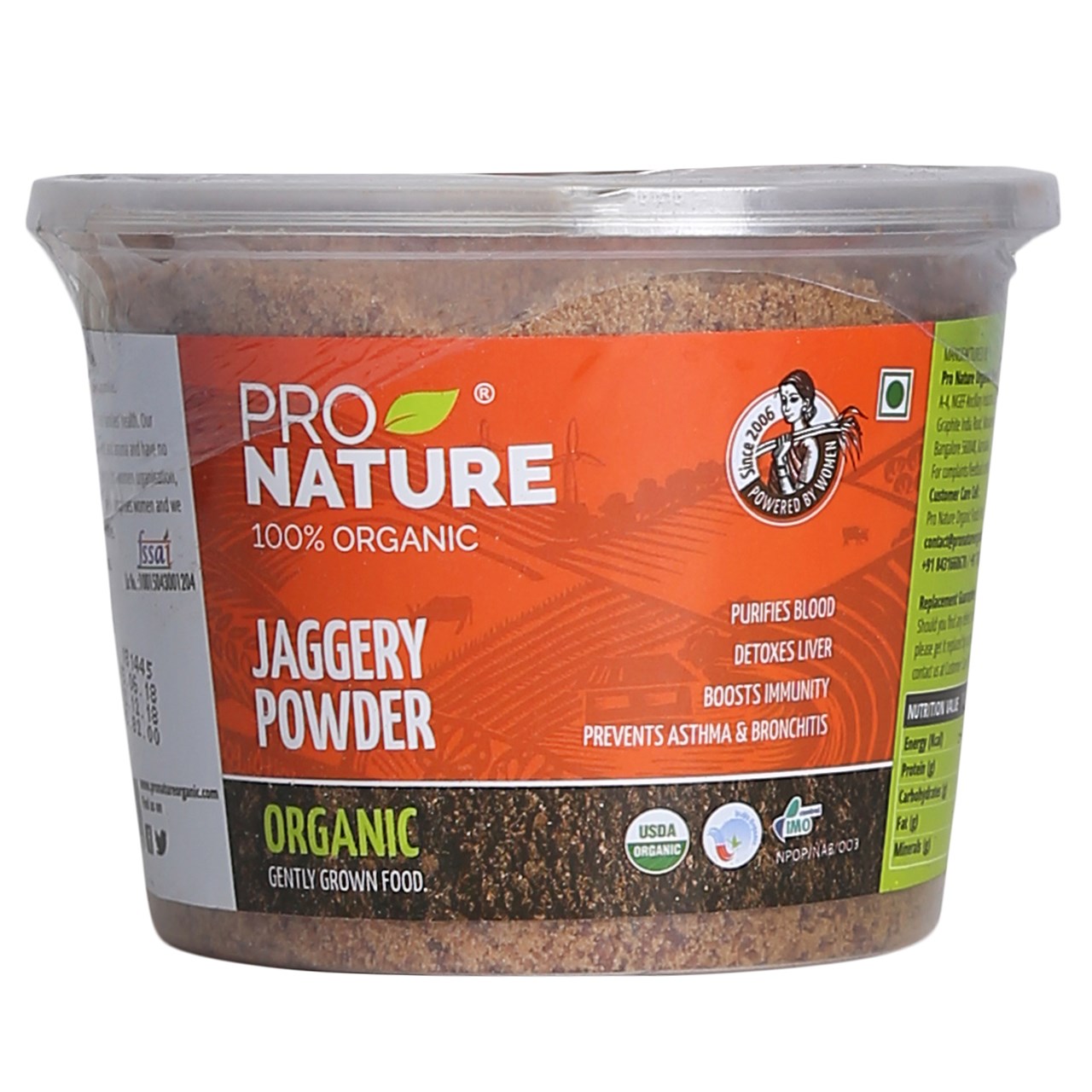 Picture of  Pro Nature 100% Organic Jaggery Powder 400g (Pouch)