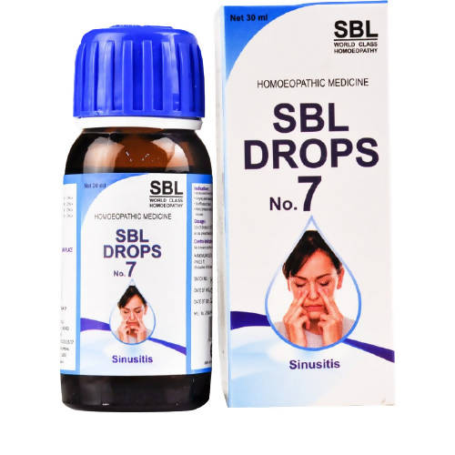 Show details for SBL Homeopathy No. 7 Sinusitis Drops - 30 ml Picture of SBL Homeopathy No. 7 Sinusitis Drops - 30 ml