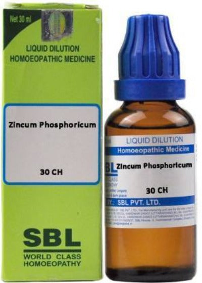 Show details for SBL Homeopathy Zincum Phosphoricum Dilution - 30 ml Picture of SBL Homeopathy Zincum Phosphoricum Dilution - 30 ml