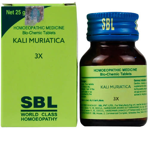 Show details for SBL Homeopathy Kali Muriatica Biochemic Tablets - 25 GM Picture of SBL Homeopathy Kali Muriatica Biochemic Tablets - 25 GM