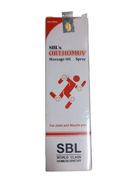 Show details for SBL Homeopathy Orthomuv Massage Oil Spray - 60 ML Picture of SBL Homeopathy Orthomuv Massage Oil Spray - 60 ML