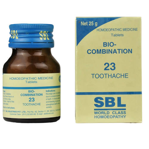 Show details for SBL Homeopathy Bio-Combination 23 Toothache Tablets Picture of SBL Homeopathy Bio-Combination 23 Toothache Tablets