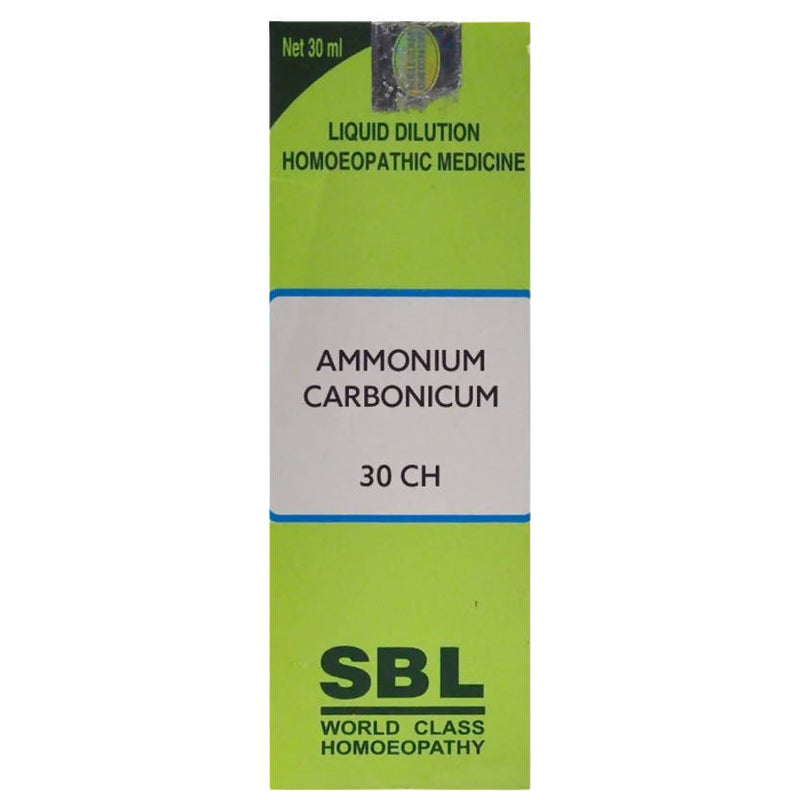 Picture of SBL Homeopathy Ammonium Carbonicum Dilution - 30 ml