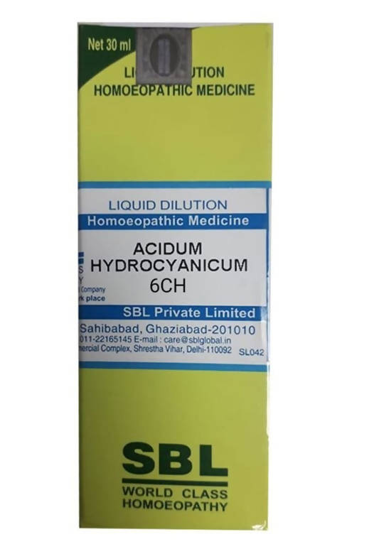 Show details for SBL Homeopathy Acidum Hydrocyanicum Dilution - 30 ml Picture of SBL Homeopathy Acidum Hydrocyanicum Dilution - 30 ml