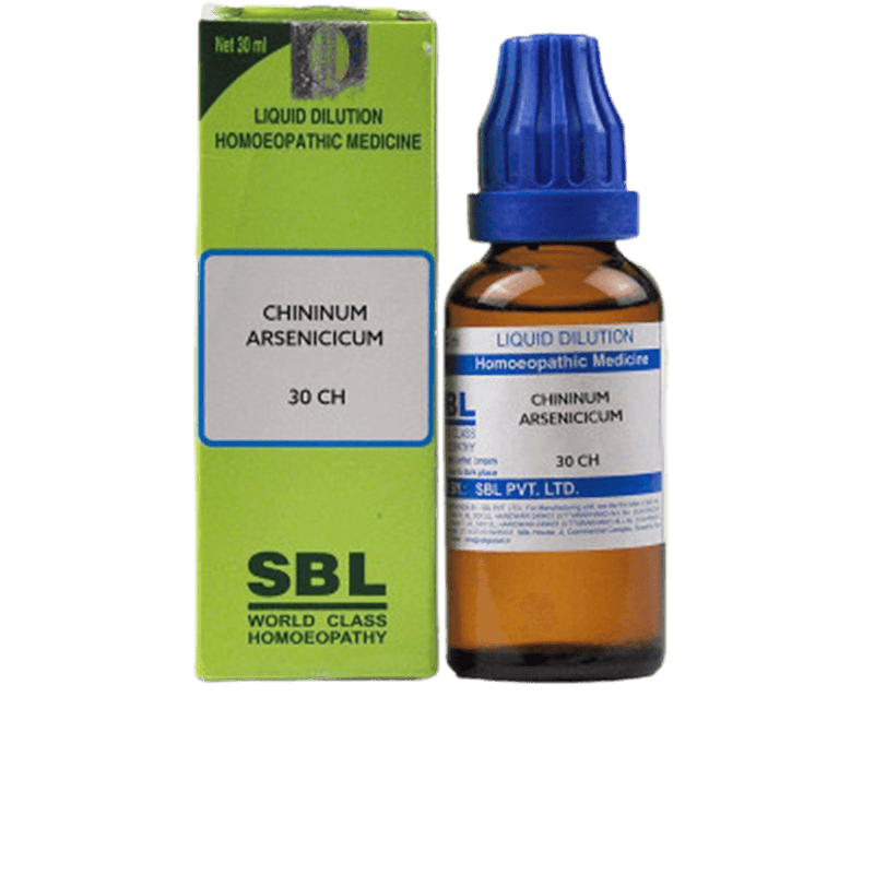 Show details for SBL Homeopathy Chininum Arsenicicum Dilution - 30 ml Picture of SBL Homeopathy Chininum Arsenicicum Dilution - 30 ml