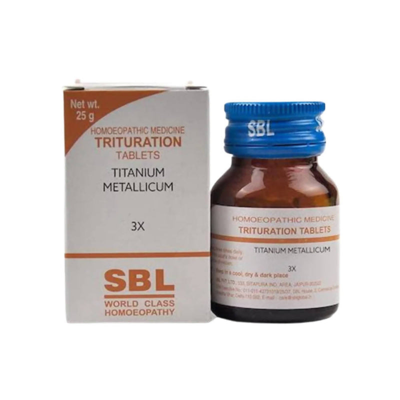 Picture of SBL Homeopathy Titanium Metallicum Trituration Tablets - 25 GM