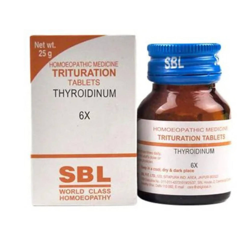 Show details for SBL Homeopathy Thyroidinum Trituration Tablets - 25 gm Picture of SBL Homeopathy Thyroidinum Trituration Tablets - 25 gm