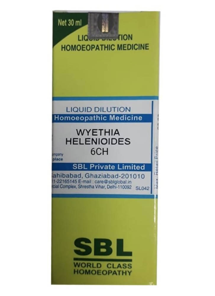 Show details for SBL Homeopathy Wyethia Helenioides Dilution - 30 ml Picture of SBL Homeopathy Wyethia Helenioides Dilution - 30 ml