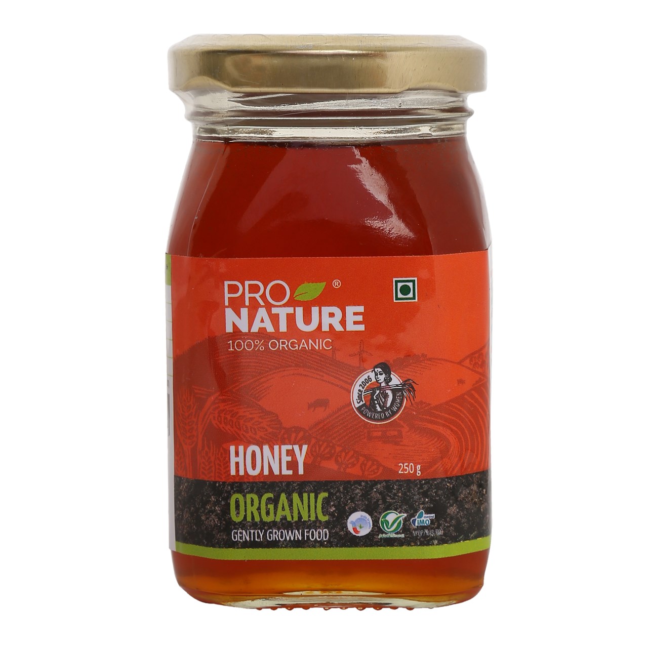 Picture of  Pro Nature 100% Organic Honey - 250 grams (Glass Jar)