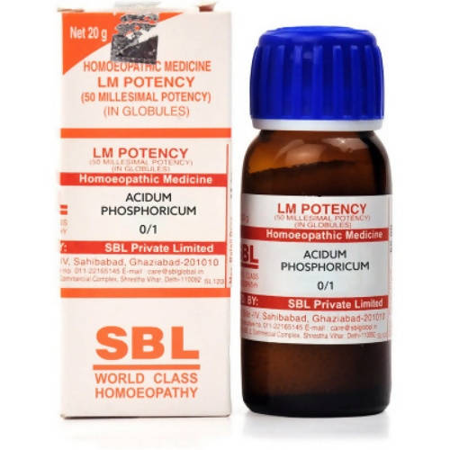Show details for SBL Homeopathy Acidum Phosphoricum LM Potency - 20 gm Picture of SBL Homeopathy Acidum Phosphoricum LM Potency - 20 gm
