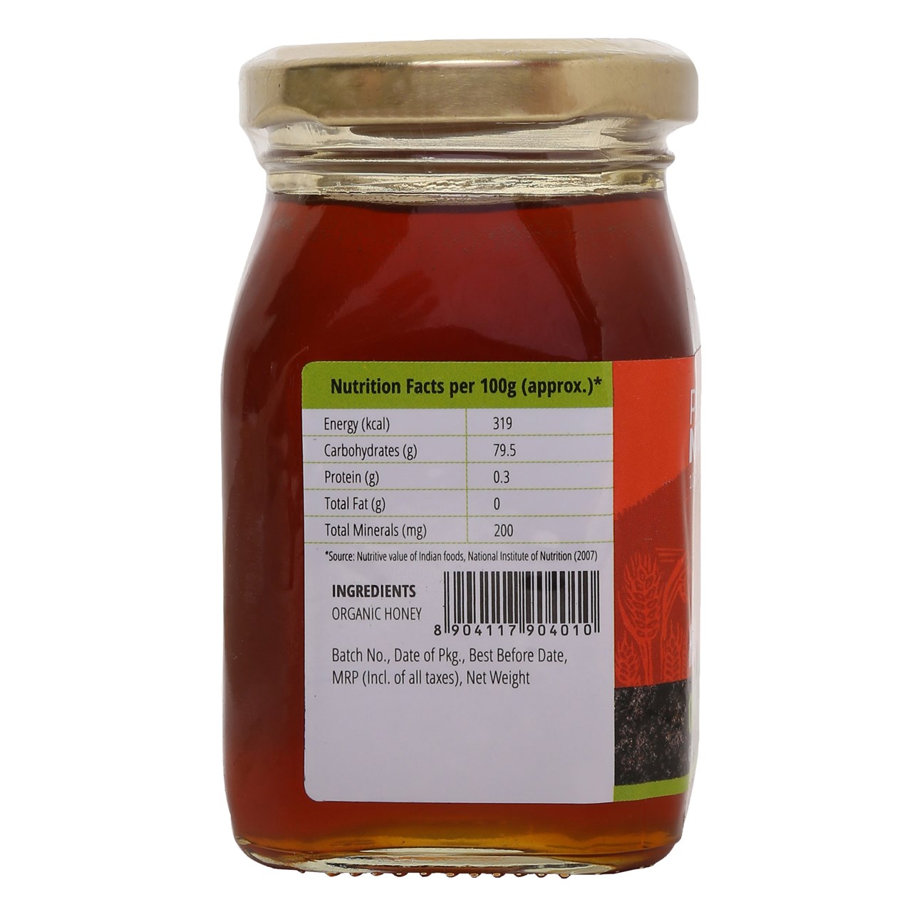 Picture of  Pro Nature 100% Organic Honey - 250 grams (Glass Jar)