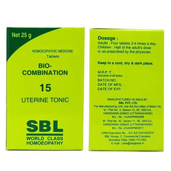 Picture of SBL Homeopathy Bio Combination 15 Uterine Tonic