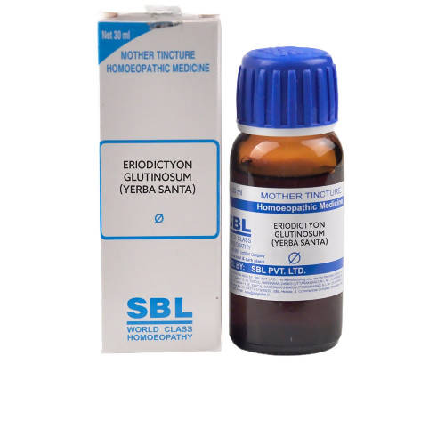 Picture of SBL Homeopathy Eriodictyon Glutinosum (Yerba Santa) Mother Tincture Q - 30 ml