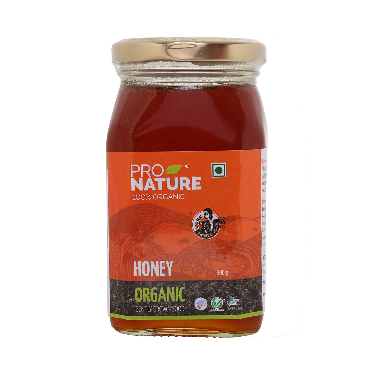 Picture of  Pro Nature 100% Organic Honey 500g (Glass Jar)