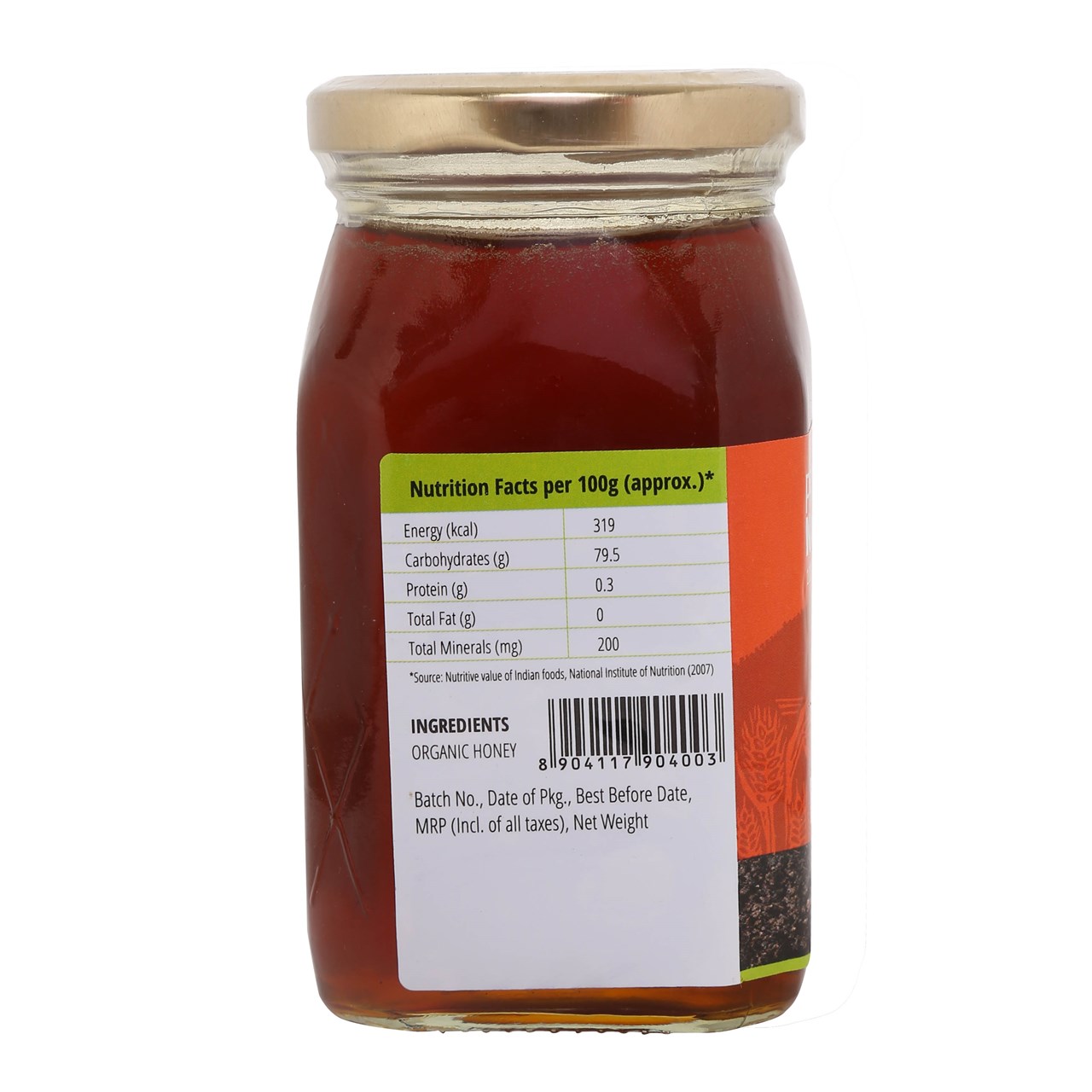 Picture of  Pro Nature 100% Organic Honey 500g (Glass Jar)