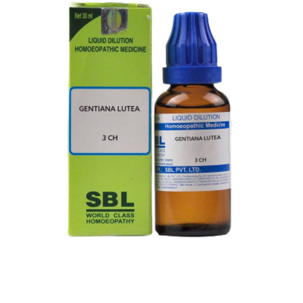 Picture of SBL Homeopathy Gentiana Lutea Dilution - 3 CH - 30 ml