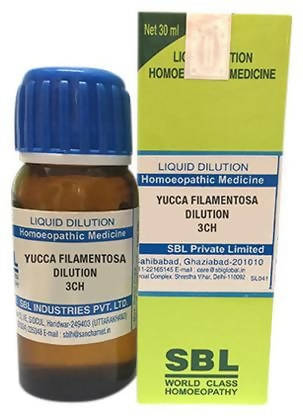 Show details for SBL Homeopathy Yucca Filamentosa Dilution - 30 ml Picture of SBL Homeopathy Yucca Filamentosa Dilution - 30 ml