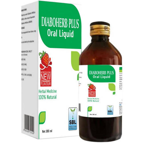 Picture of SBL Homeopathy Diaboherb Plus Oral Liquid - Strawberry Flavor