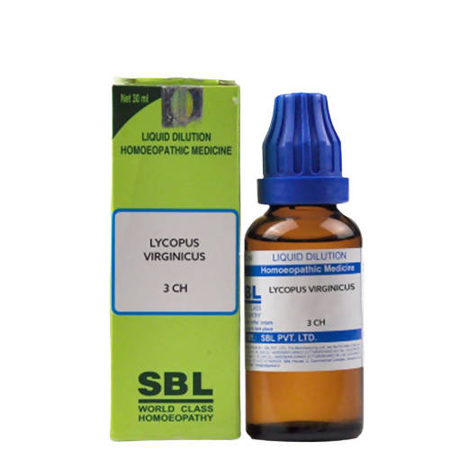 Show details for SBL Homeopathy Lycopus Virginicus Dilution - 30 ml Picture of SBL Homeopathy Lycopus Virginicus Dilution - 30 ml