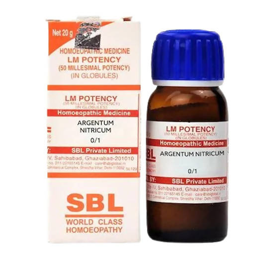 Picture of SBL Homeopathy Argentum Nitricum LM Potency - 20 gm