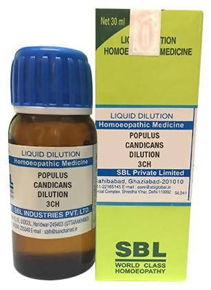 Show details for SBL Homeopathy Populus Candicans Dilution - 30 ml Picture of SBL Homeopathy Populus Candicans Dilution - 30 ml