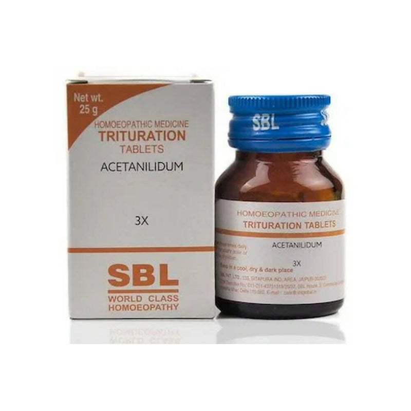 Show details for SBL Homeopathy Acetanilidum Trituration Tablets - 25 GM Picture of SBL Homeopathy Acetanilidum Trituration Tablets - 25 GM