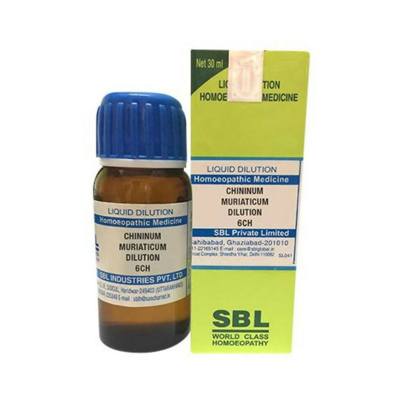 Show details for SBL Homeopathy Chininum Muriaticum Dilution - 30 ml Picture of SBL Homeopathy Chininum Muriaticum Dilution - 30 ml