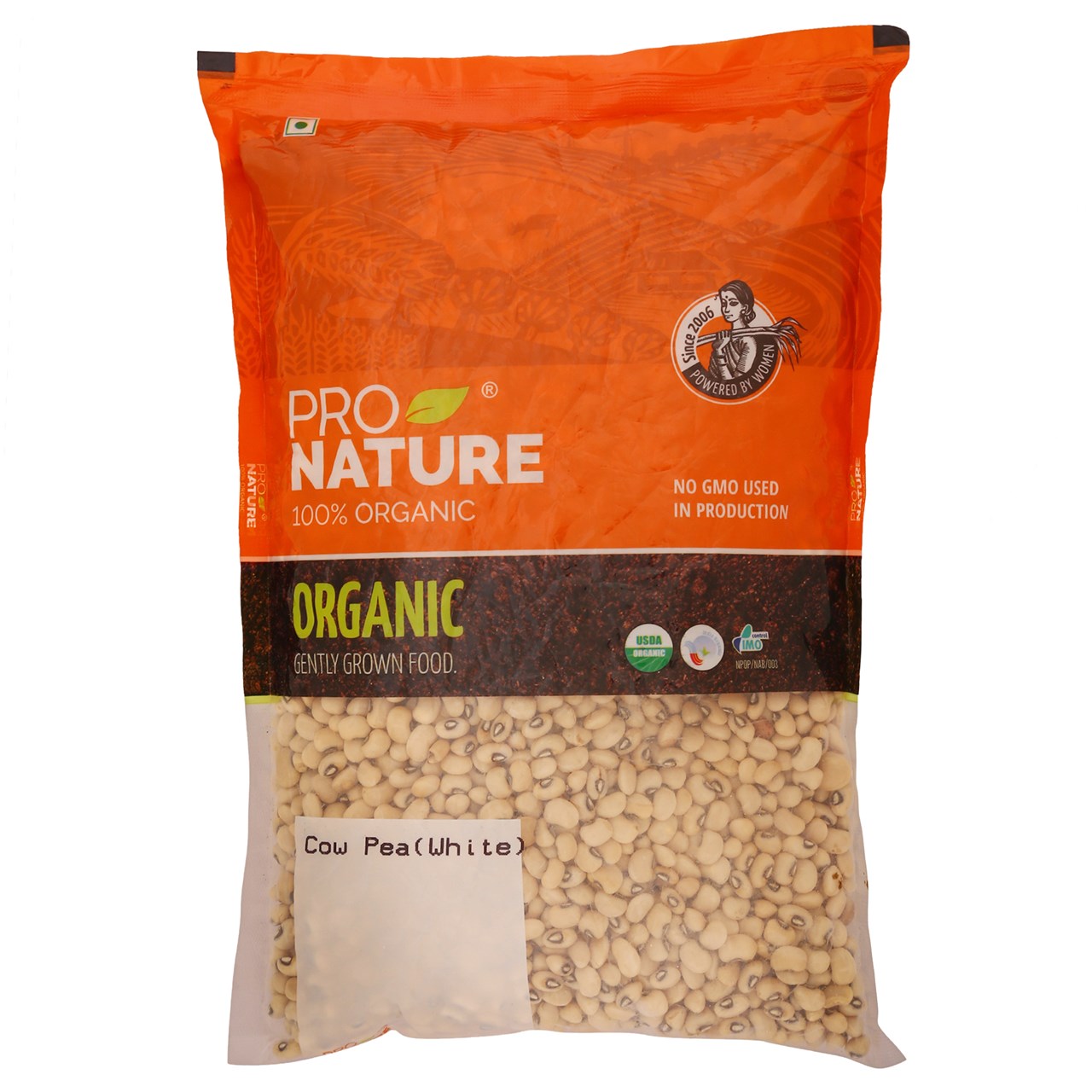 Picture of  Pro Nature 100% Organic Cow Pea (White) 500g