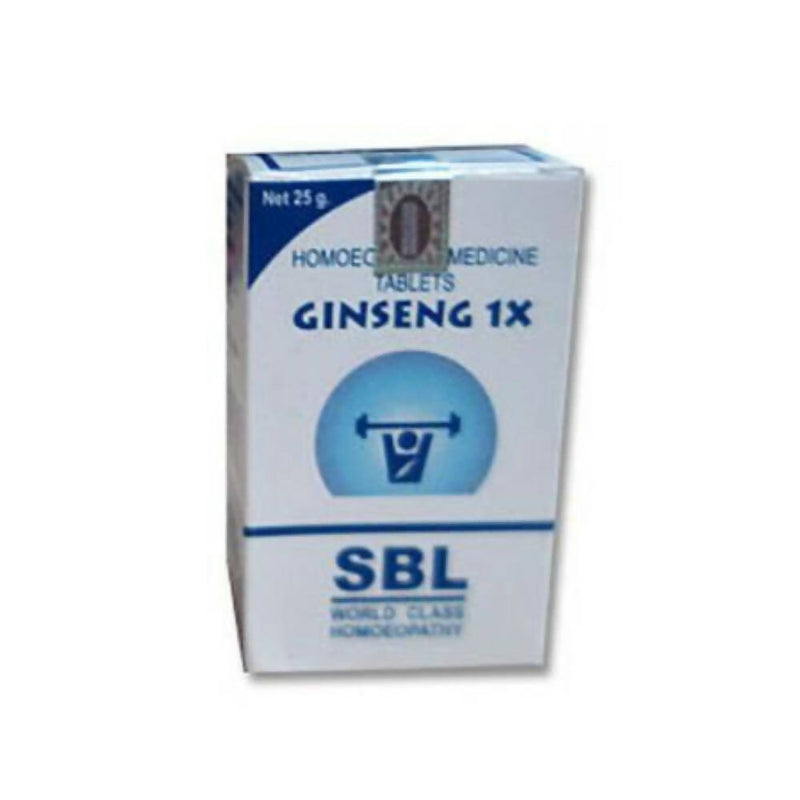 Show details for SBL Homeopathy Ginseng Tablets - 25 grams Picture of SBL Homeopathy Ginseng Tablets - 25 grams