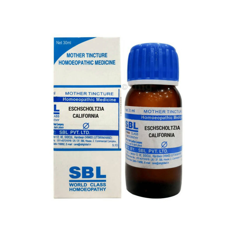 Show details for SBL Homeopathy Eschscholtzia Californica Mother Tincture Q - 30 ml Picture of SBL Homeopathy Eschscholtzia Californica Mother Tincture Q - 30 ml