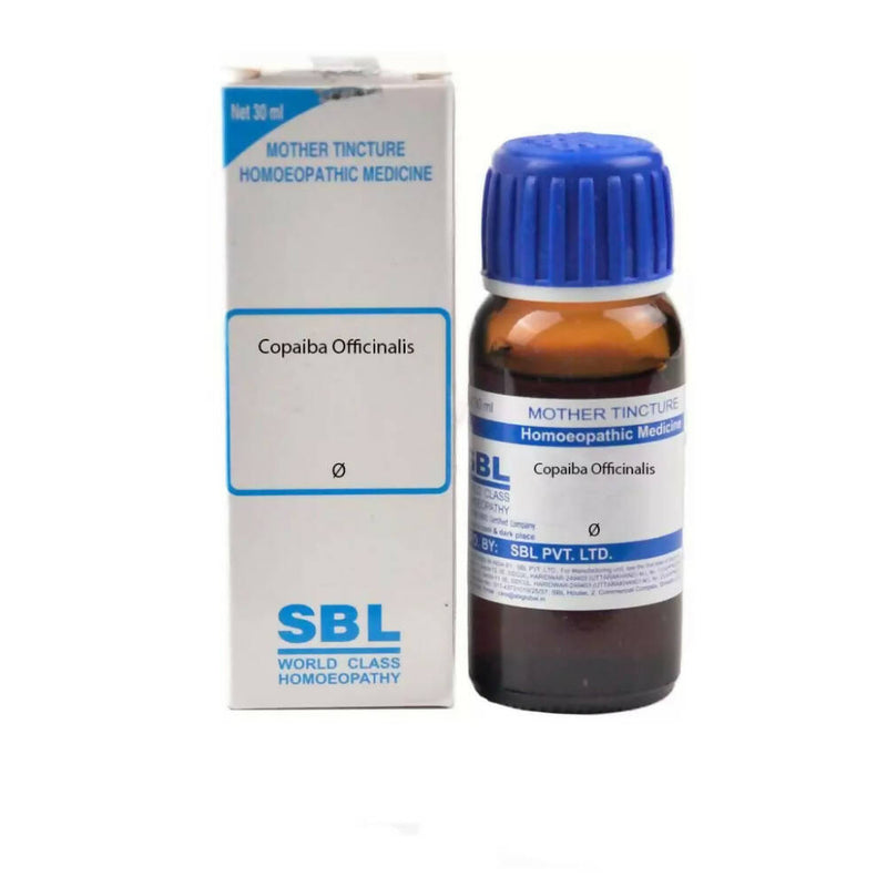 Show details for SBL Homeopathy Copaiba Officinalis Mother Tincture Q - 30 ml Picture of SBL Homeopathy Copaiba Officinalis Mother Tincture Q - 30 ml