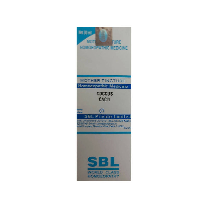 Show details for SBL Homeopathy Coccus Cacti Mother Tincture Q - 30 ml Picture of SBL Homeopathy Coccus Cacti Mother Tincture Q - 30 ml