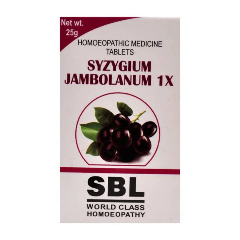 Show details for SBL Homeopathy Syzygium Jambolanum Trituration Tablets - 25 gm Picture of SBL Homeopathy Syzygium Jambolanum Trituration Tablets - 25 gm