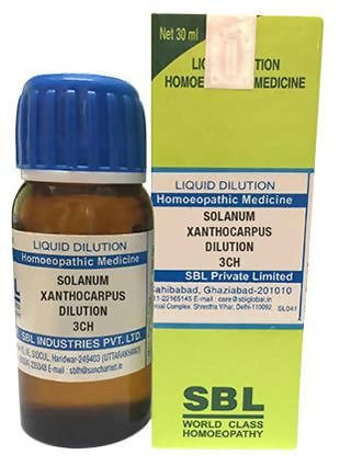 Show details for SBL Homeopathy Solanum Xanthocarpus Dilution - 30 ml Picture of SBL Homeopathy Solanum Xanthocarpus Dilution - 30 ml
