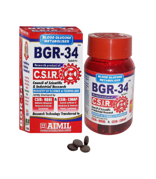 Picture of Aimil Ayurvedic BGR-34 - 100 Tablets 