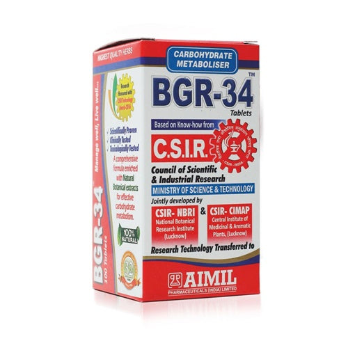 Picture of Aimil Ayurvedic BGR-34 - 100 Tablets 