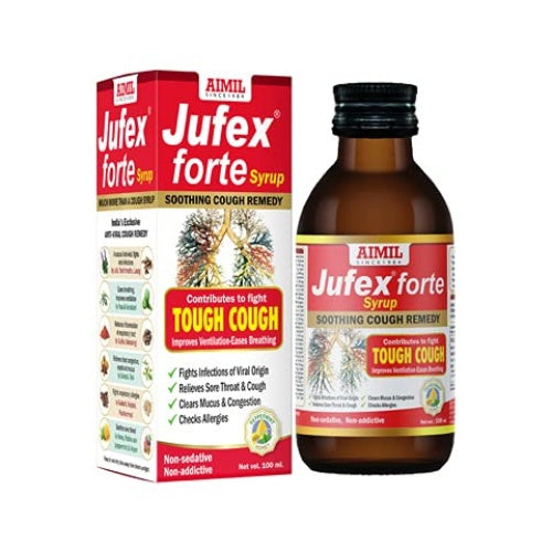 Show details for Aimil Ayurvedic Jufex Forte Syrup - 100 ml Picture of Aimil Ayurvedic Jufex Forte Syrup - 100 ml