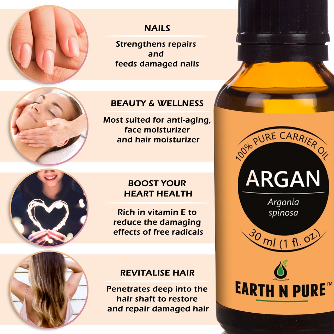 Picture of EARTH N PURE - Argan Oil – 30 Ml